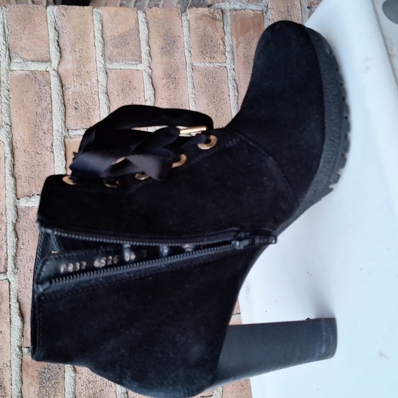 Hogl Genuine Suede Ankle Booties - Picture 6 of 9